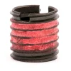 Thread Locking Insert: 1/2-13 Internal Thread, 5/8-11 External Thread, UNC, 5/8" OAL, Self-Lock Wall