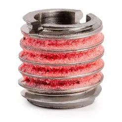 Thread Locking Insert: 5/16-18 Internal Thread, 1/2-13 External Thread, UNC, 31/64" OAL, Self-Lock Wall