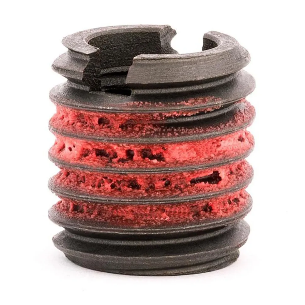 Thread Locking Insert: 3/8-16 Internal Thread, 5/8-11 External Thread, UNC, 21/32" OAL, Self-Lock Wall
