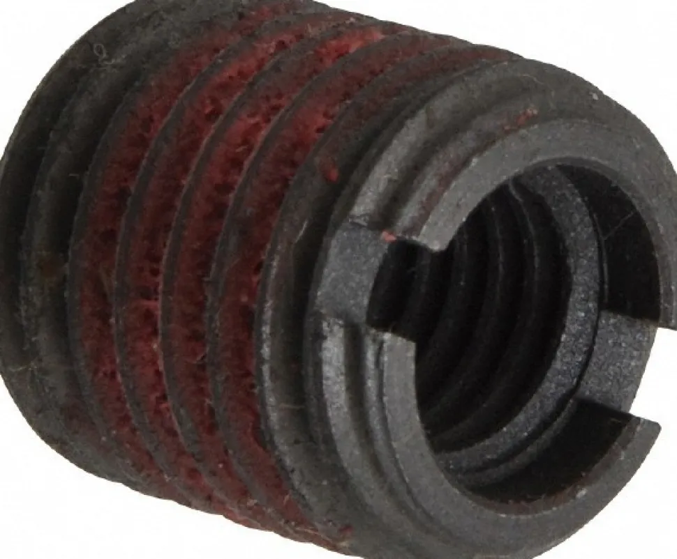Thread Locking Insert: M10 x 1.5 Internal Thread, M16 x 2 External Thread, Metric Coarse, 17 mm OAL, Self-Lock Wall
