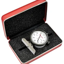 0 to 1/8 Inch Range, Ground Steel, White Dial Depth Gage