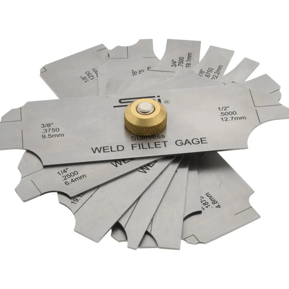 1/8 to 1 Inch 420 Stainless Steel Fillet Gage