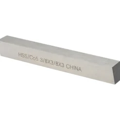 Tool Bit Blank: 3/8" Wide, 3/8" High, 3" Long, M35 Cobalt, Square