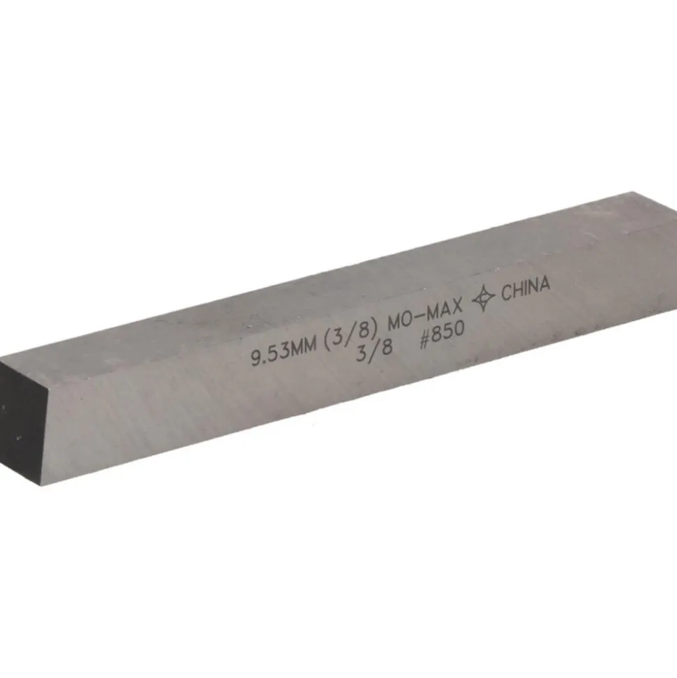 Tool Bit Blank: 3/8" Wide, 3/8" High, 3" Long, M2 High-Speed Steel, Square