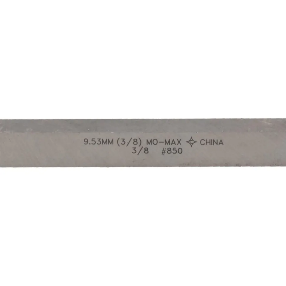 Tool Bit Blank: 3/8" Wide, 3/8" High, 3" Long, M2 High-Speed Steel, Square