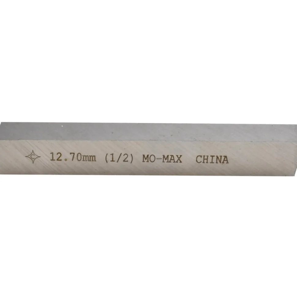 Tool Bit Blank: 1/2" Wide, 1/2" High, 4" Long, M2 High-Speed Steel, Square