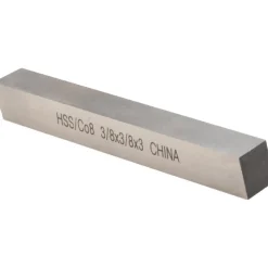 Tool Bit Blank: 3/8" Wide, 3/8" High, 3" Long, M42 Cobalt, Square