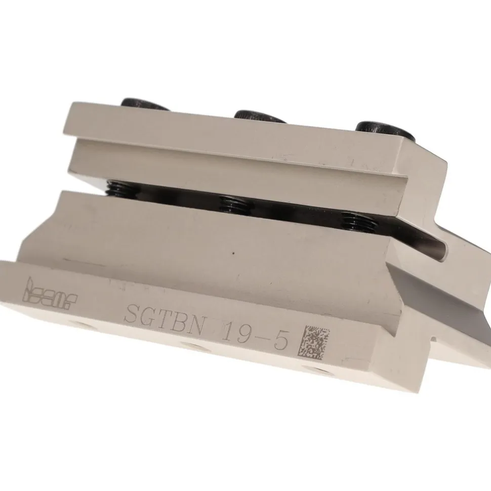 Tool Block Style SGTBN, 1.02" Blade Height, 3.4" OAL, Indexable Cutoff Blade Tool Block