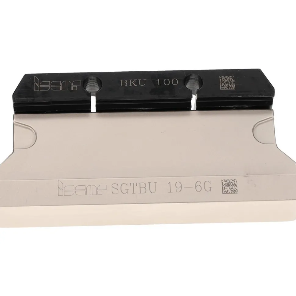 Tool Block Style SGTBU, 1.26" Blade Height, 3.95" OAL, 1.94"& OAH, Indexable Cutoff Blade Tool Block