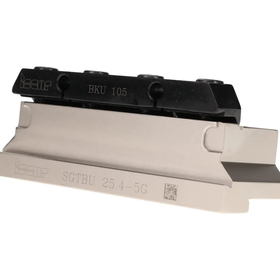 Tool Block Style SGTBU, 1.02" Blade Height, 4.33" OAL, 1-3/4" OAH, Indexable Cutoff Blade Tool Block