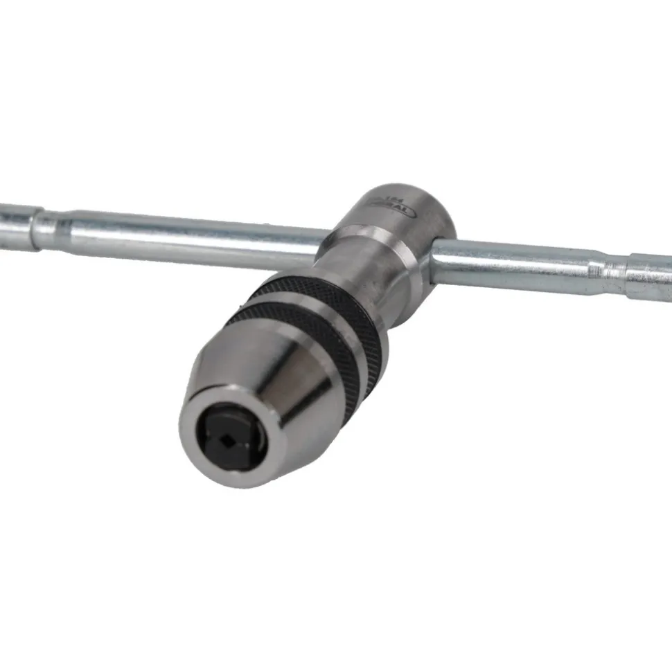 #0 to 1/4" Tap Capacity, T Handle Tap Wrench