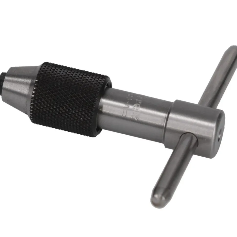1/16 to 3/16" Tap Capacity, T Handle Tap Wrench