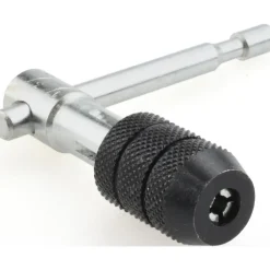 1/16 to 3/16" Tap Capacity, T Handle Tap Wrench