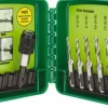 #6-32 to 1/4-20 UNC, 2-1/4" Overall Length, 1-1/4" Drill Length, High Speed Steel Combination Drill and Tap Set