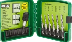 #6-32 to 1/4-20 UNC, 2-1/4" Overall Length, 1-1/4" Drill Length, High Speed Steel Combination Drill and Tap Set