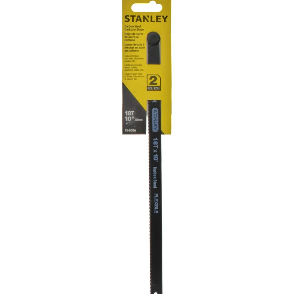 10" 18 TPI Carbon Steel Hand Hacksaw Blade