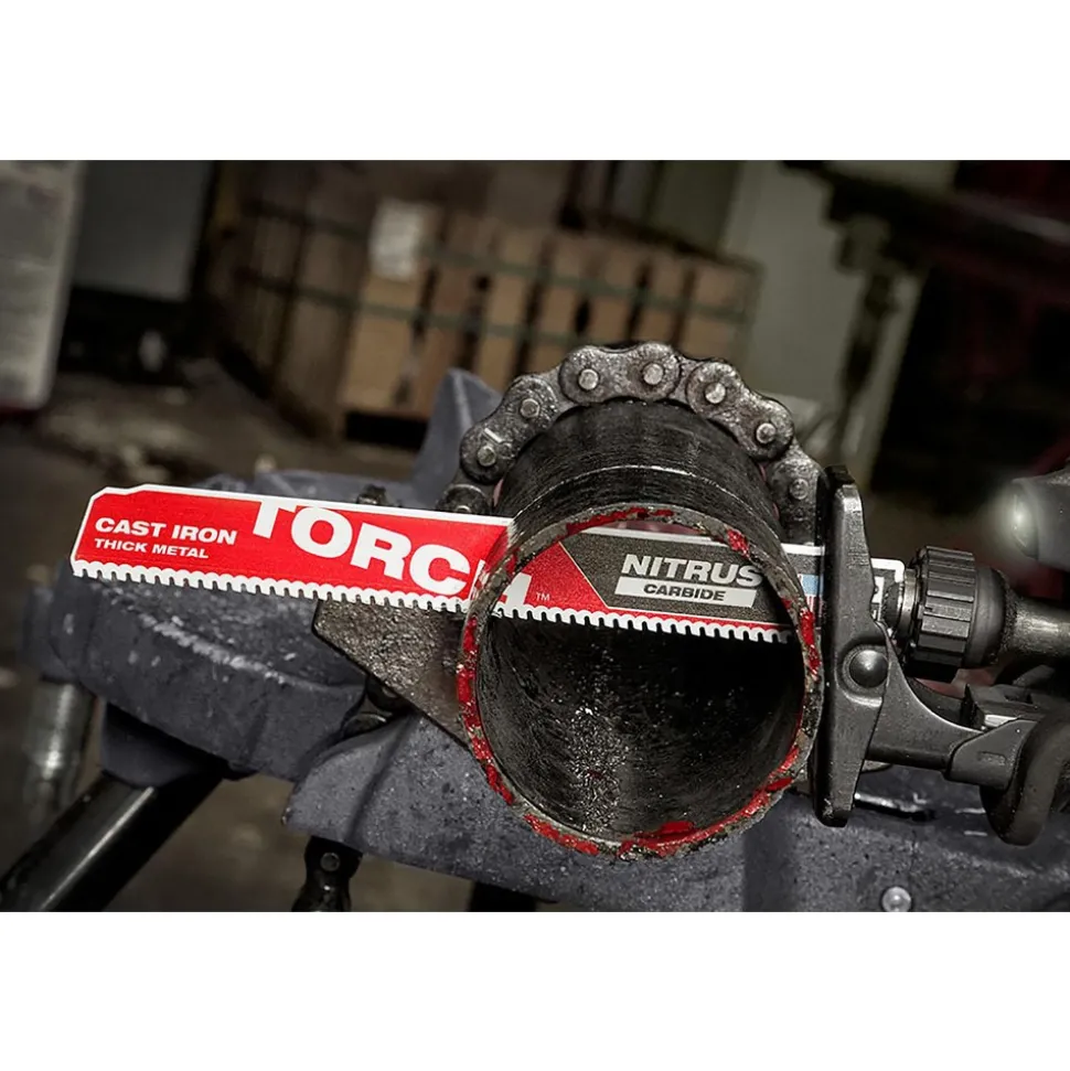 9" 8 TPI TORCH™ with NITRUS™ Carbide SAWZALL® Blade for Cast Iron, 5-Pack