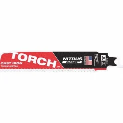 6" 8 TPI TORCH™ with NITRUS™ Carbide SAWZALL® Blade for Cast Iron, 1-Pack