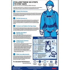 Training & Safety Awareness Posters: Training Program Title: Fall Protection; Message: Fall Protection