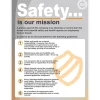 Training & Safety Awareness Posters: Subject: Safety & Regulatory Compliance; Training Program Title: Office Safety, 5S; Message: Safety Is Our Mission; Series: Safety & Health