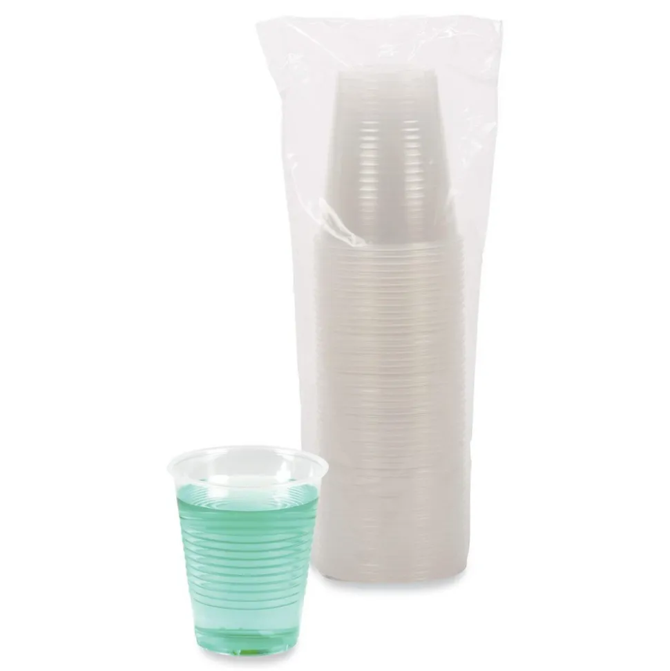 Translucent Plastic Cold Cups, 12 oz, Polypropylene,1000/Carton