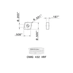 Turning Insert: CNMG432HRF AH8015, Carbide