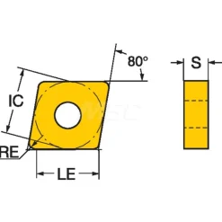Turning Insert: CNMG432-MR 2025, Carbide