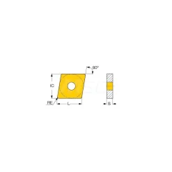 Turning Insert: CNMG 542-TF IC907, Carbide