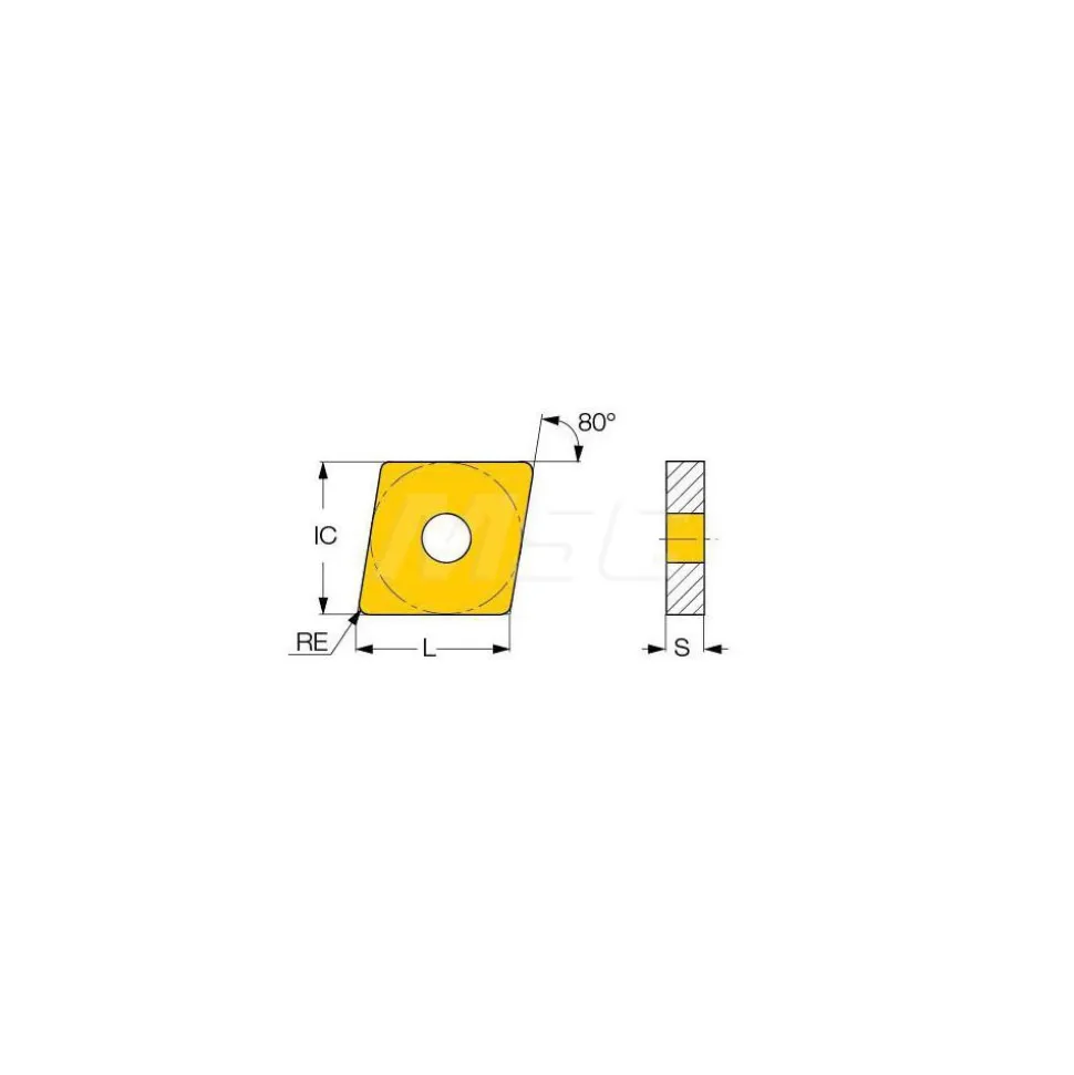 Turning Insert: CNMG431TF IC806, Carbide