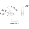 Turning Insert: WNMG432TF GR IC807, Carbide