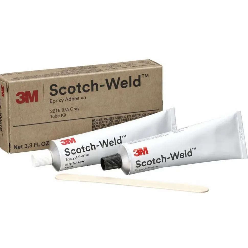 Two-Part Epoxy Kit: 3.33 fl oz, Tube Adhesive