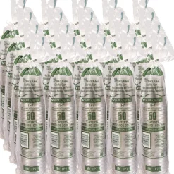 Ultra Clear PETE Cold Cups, 7 oz, Clear, 50/Sleeve