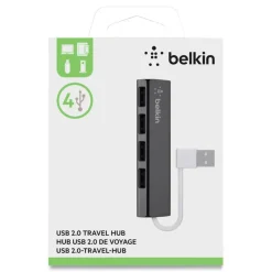 Ultra-Slim Travel Hub, 4 Ports, Nightshade/White
