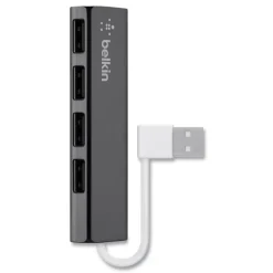 Ultra-Slim Travel Hub, 4 Ports, Nightshade/White