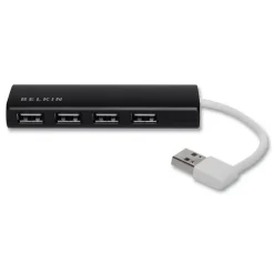 Ultra-Slim Travel Hub, 4 Ports, Nightshade/White
