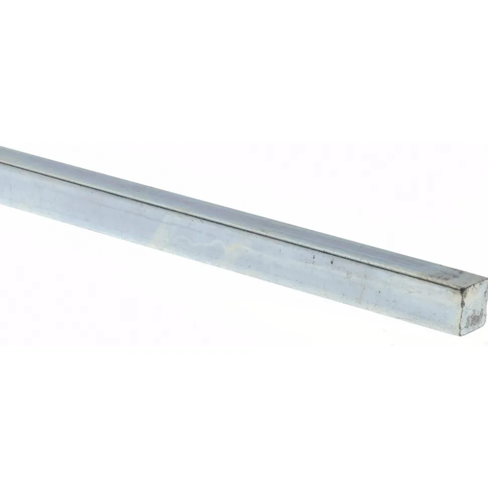 Undersized Key Stock: 3/4" High, 3/4" Wide, 12" Long, Steel, Zinc-Plated