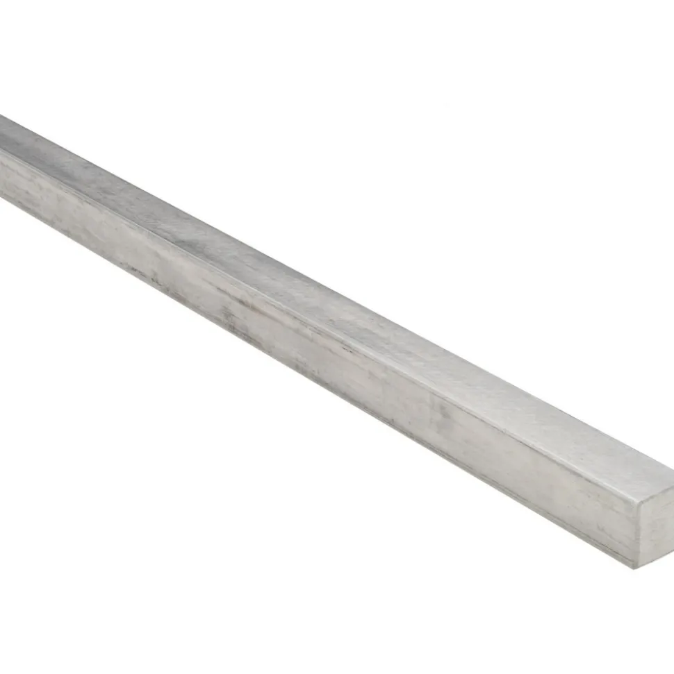 Undersized Key Stock: 1/2" High, 1/2" Wide, 12" Long, 18-8 Stainless Steel