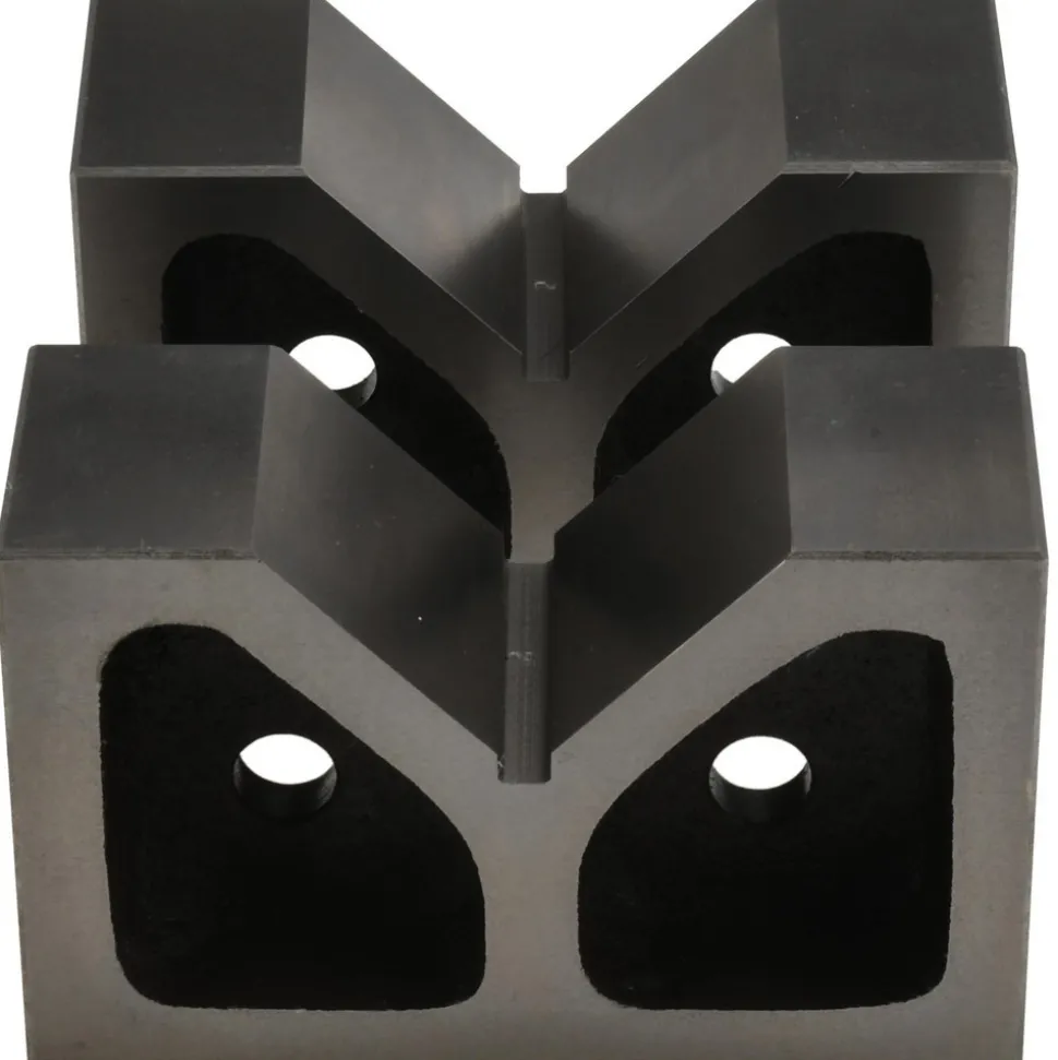 V-Block: 2-7/16" Max Capacity, 90° V Angle