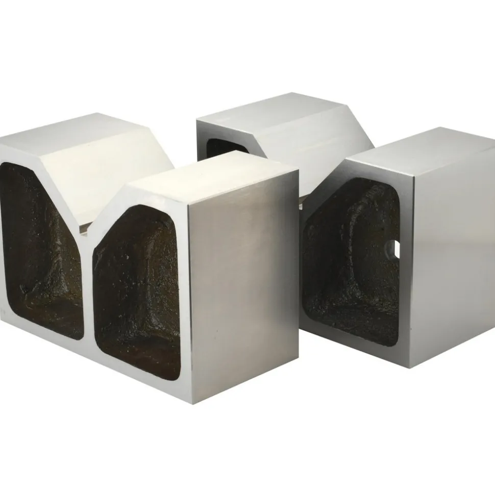 V-Block: 5-1/8" Max Capacity, 90° V Angle