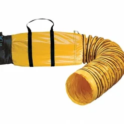 Ventilation Ducting, Vents & Fittings; Type: Duct Storage Bag w/Ducting; Product Type: Duct Storage Bag w/Ducting; Hose Duct; Duct Type: Hose; Connector Type: Pull Strap; Material: Polyester; Vinyl; For Use With: 12" Blower; Length (Feet): 15.00; 15.0 ft; Length (Inch): 15.0 ft; Dia (Inch): 12