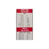 Wall Chart: Tap & Drill Sizes