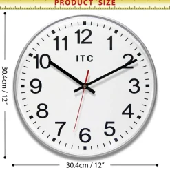 Wall Clocks: Clock Type: Dial; Display Type: Analog; Power Source: Battery; Clock Movement Control: Manual