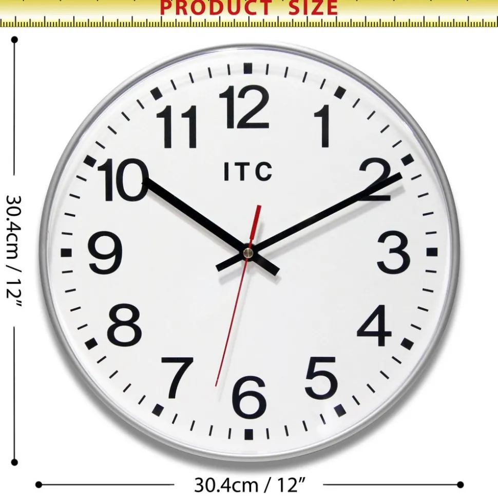 Wall Clocks: Clock Type: Dial; Display Type: Analog; Power Source: Battery; Clock Movement Control: Manual