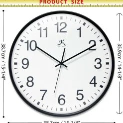 Wall Clocks: Clock Type: Dial; Display Type: Analog; Power Source: Battery; Clock Movement Control: Quartz