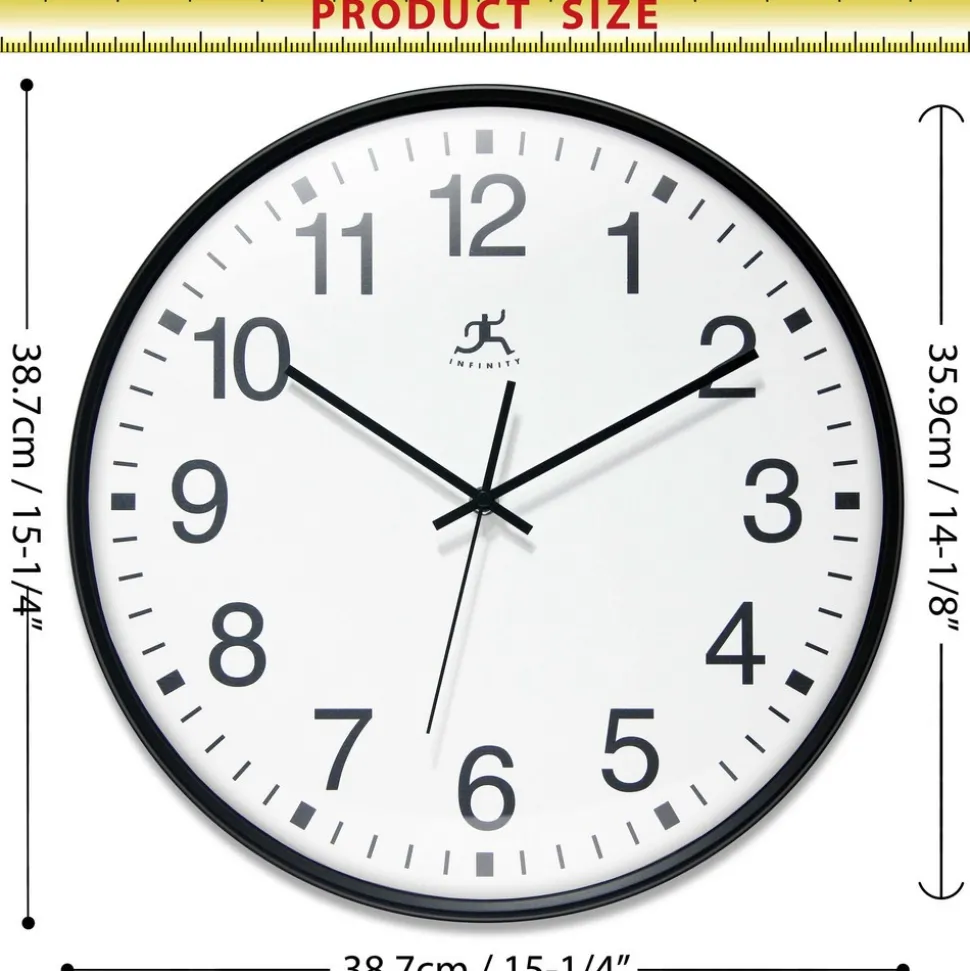 Wall Clocks: Clock Type: Dial; Display Type: Analog; Power Source: Battery; Clock Movement Control: Quartz