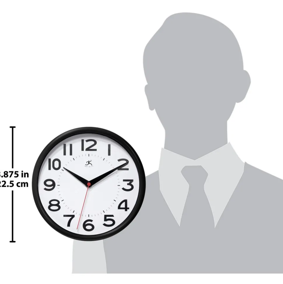 Wall Clocks: Clock Type: Dial; Display Type: Analog; Power Source: Battery; Clock Movement Control: Manual