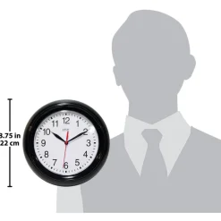 Wall Clocks: Clock Type: Dial; Display Type: Analog; Power Source: Battery; Clock Movement Control: Manual