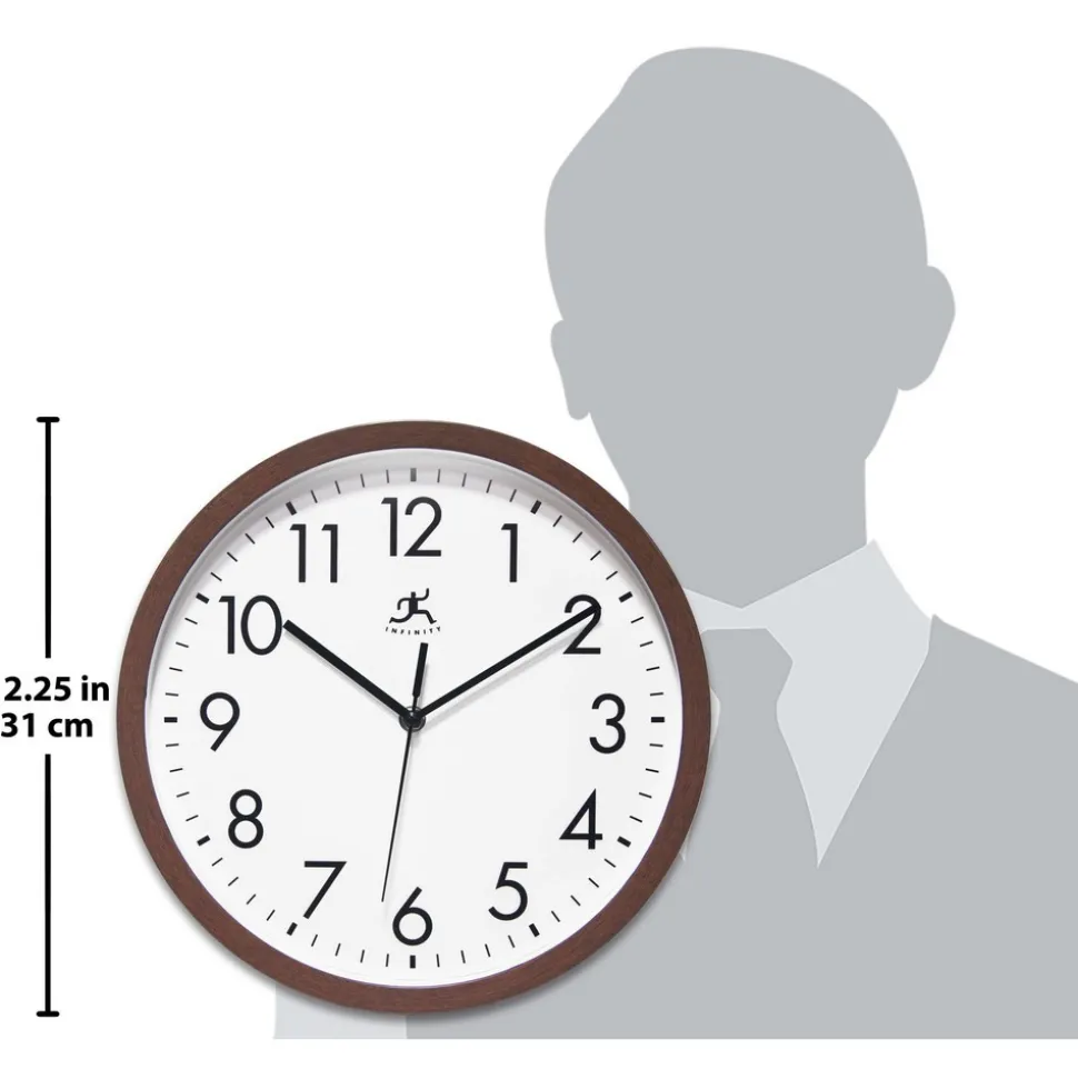 Wall Clocks: Clock Type: Dial; Display Type: Analog; Power Source: Battery; Clock Movement Control: Quartz