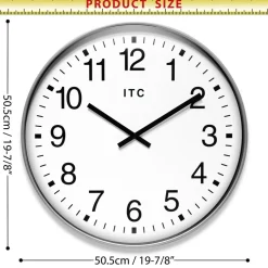 Wall Clocks: Clock Type: Dial; Display Type: Analog; Power Source: Battery; Clock Movement Control: Manual