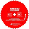 Wet & Dry Cut Saw Blade: 7-1/4" Dia, 5/8" Arbor Hole, 0.075" Kerf Width, 48 Teeth